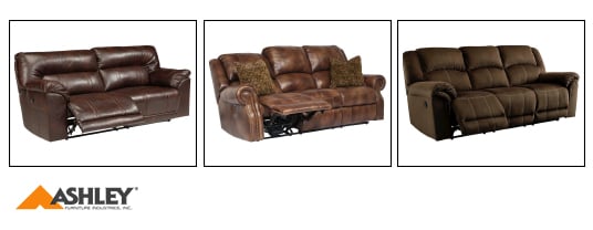 Ashley Furniture Reclining Sofas at KEY Home Furnishings Delivered to Oregon City